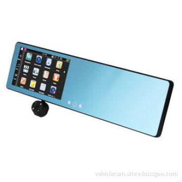 5 " Capacitive Touch Screen Rear View Mirror GPS DVR Wince
